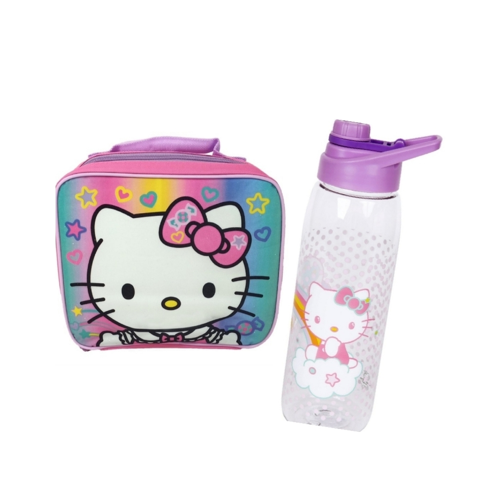 HELLO KITTY LUNCH BOX AND WATER BOTTLE